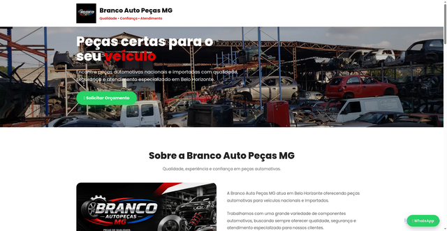 Security scan screenshot of https://brancoautopecasmg.com/