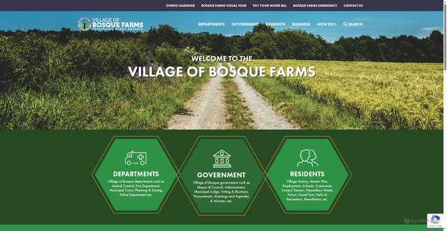 Security scan screenshot of https://bosquefarmsnm.gov/