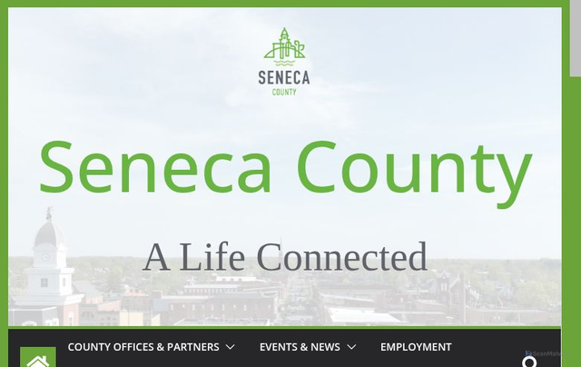 Security scan screenshot of https://senecacountyohio.gov/