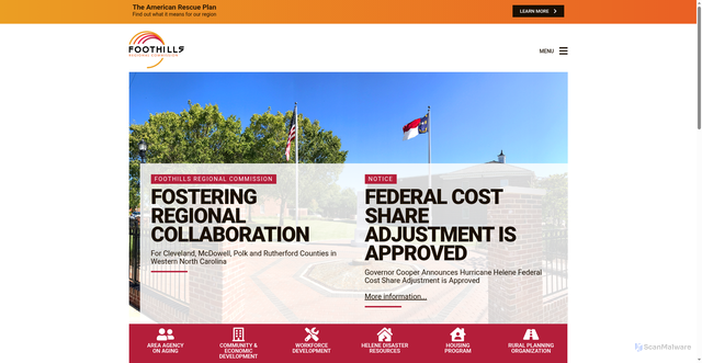 Security scan screenshot of https://frcnc.gov/