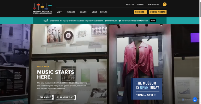 Security scan screenshot of https://www.nmaam.org/