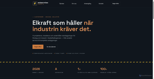 Security scan screenshot of https://xn--brnnstrmsel-m8a3v.se