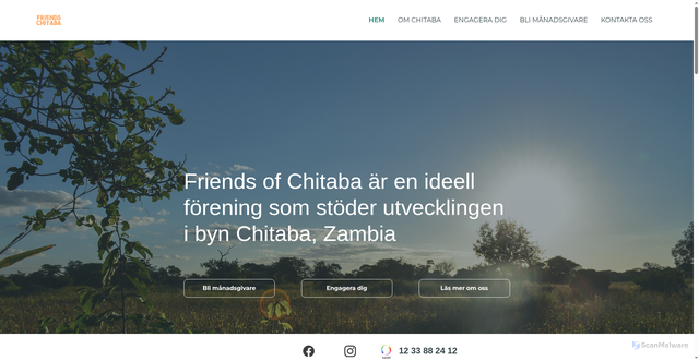 Security scan screenshot of https://chitaba.se
