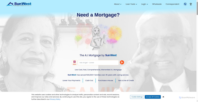 Security scan screenshot of https://www.swmc.com/