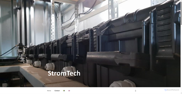 Security scan screenshot of https://stromtech.se