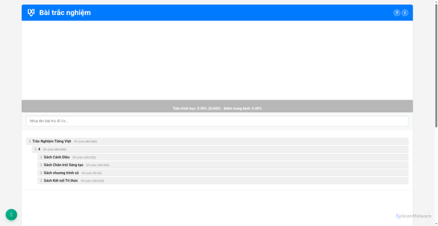 Security scan screenshot of https://tiengvietc1.pages.dev/