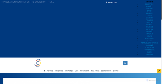 Security scan screenshot of https://www.cdt.europa.eu/en