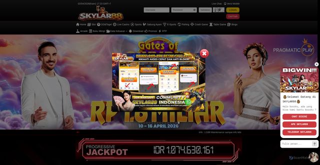 Security scan screenshot of https://ndx-skylar88.click/desktop/home