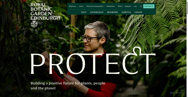 Security scan screenshot of https://www.rbge.org.uk/