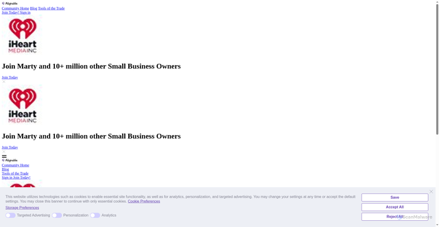 Security scan screenshot of https://www.alignable.com/san-antonio-tx/iheartmedia-3/iheartmedia?cyattr=t-n-&cyfid=3a905cd0b14f40948b1759d1d2e9ce1f