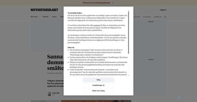 Security scan screenshot of https://www.hbl.fi/artikel/sanna-marin-jag-fick-sa-dumma-fragor-att-hjarnan-smalte/
