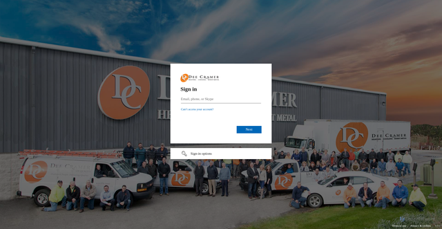 Security scan screenshot of https://deecramerinc-my.sharepoint.com