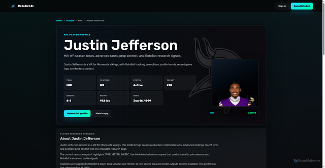 Security scan screenshot of https://cdn-origin.rotobot.ai/nfl/players/justin-jefferson-justjeff1