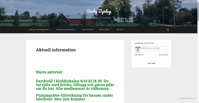 Security scan screenshot of https://sorbybyalag.se