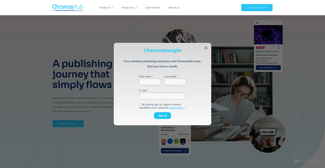 Security scan screenshot of https://chronoshub.io