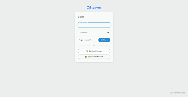 Security scan screenshot of https://statemate.test.nebulaplatform.app/