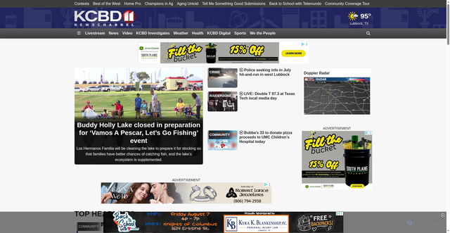 Security scan screenshot of https://www.kcbd.com