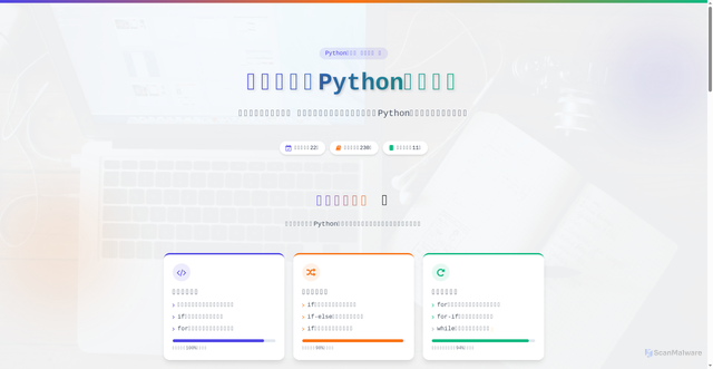 Security scan screenshot of https://test1stu-3ccwn1e0sl.edgeone.app/48638915%E8%91%9B%E6%B4%B5%E5%B1%B9Python%E5%AD%A6%E4%B9%A0%E6%8A%A5%E5%91%8A.html