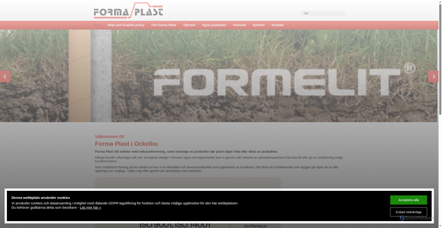 Security scan screenshot of https://formaplast.se