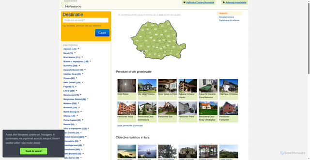 Security scan screenshot of https://www.infopensiuni.ro