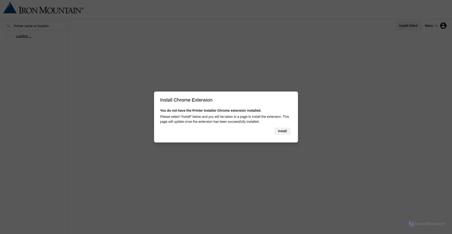 Security scan screenshot of https://imdc.printercloud.com