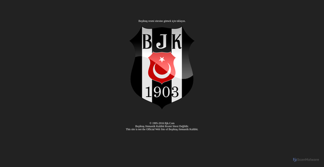 Security scan screenshot of http://www.bjk.com/