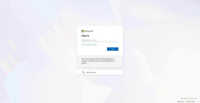 Security scan screenshot of https://ems.dev.dfnld.nl