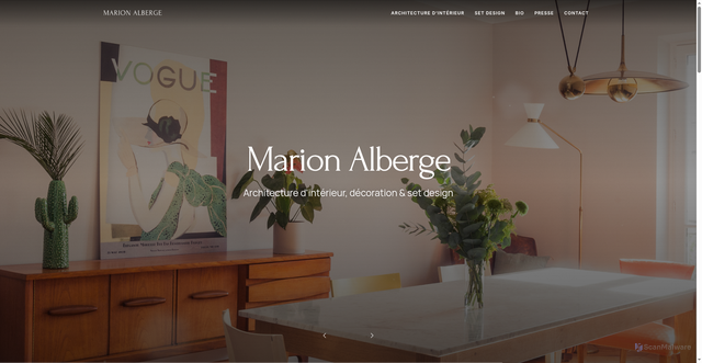 Security scan screenshot of https://www.marionalberge.com