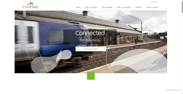 Security scan screenshot of http://irvinebay.co.uk/