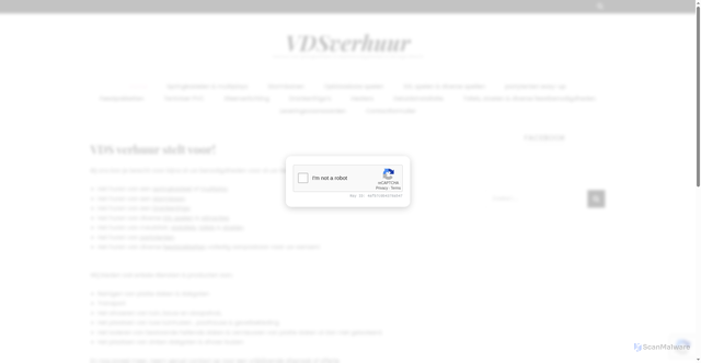 Security scan screenshot of https://vdsverhuur.be