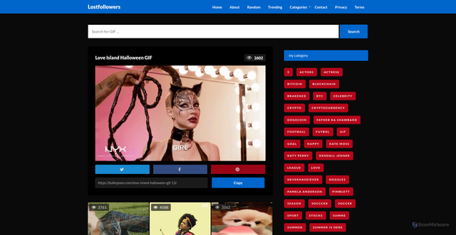 Security scan screenshot of https://bulkspoon.com/love-island-halloween-gif-13/