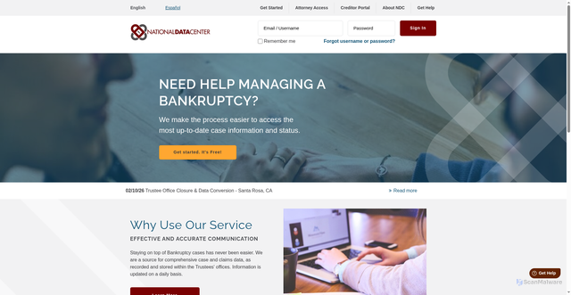 Security scan screenshot of https://ndc.org