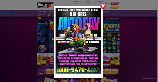 Security scan screenshot of http://lagiimlek.top/