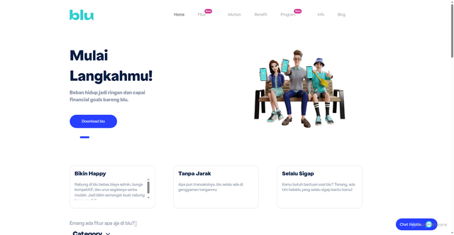 Security scan screenshot of https://blubybcadigital.id