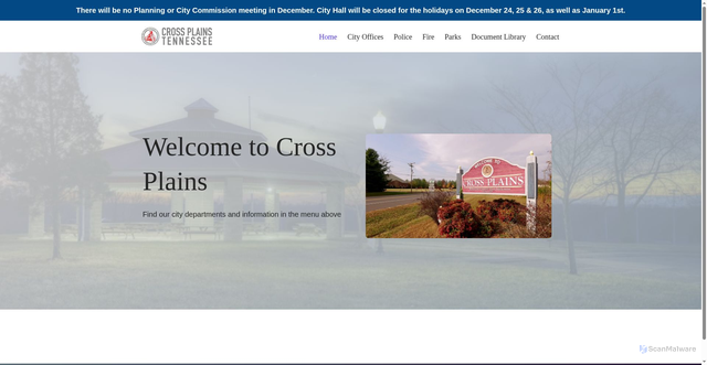 Security scan screenshot of https://crossplainstn.gov/