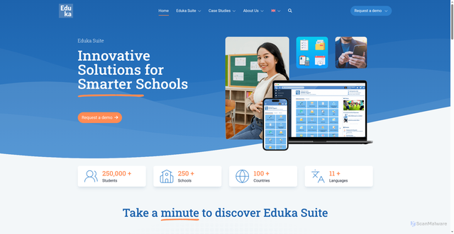 Security scan screenshot of https://eduka.school