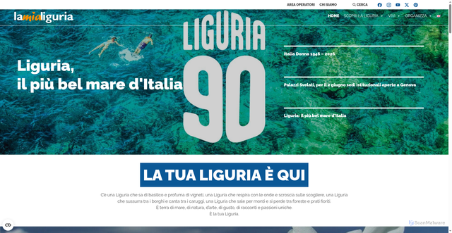 Security scan screenshot of https://www.agenziainliguria.com