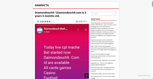 Security scan screenshot of https://tacinwad.pages.dev/post/diamondexch9/