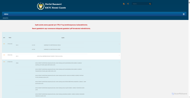 Security scan screenshot of https://basimevi.gov.ct.tr/