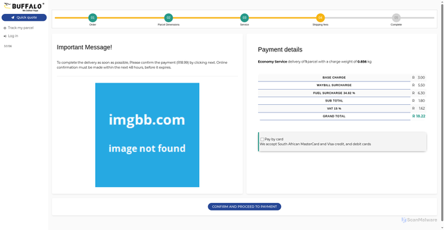 Security scan screenshot of https://pub-0993b2393b25465c80160619628ab084.r2.dev/BUFFALO/index.html