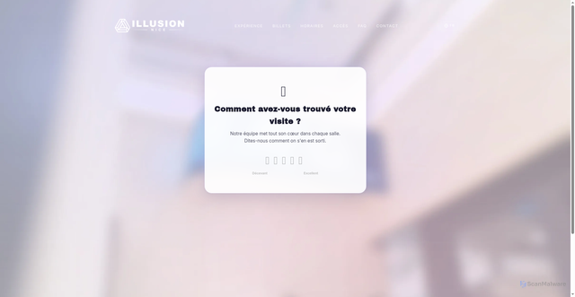 Security scan screenshot of https://illusionnice.fr/fr/feedback/c/cfr_68a2812753a1e6cc055449c1141eab5f?r=5