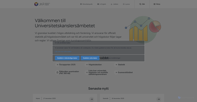 Security scan screenshot of https://www.uka.se/