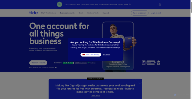 Security scan screenshot of https://tide.co