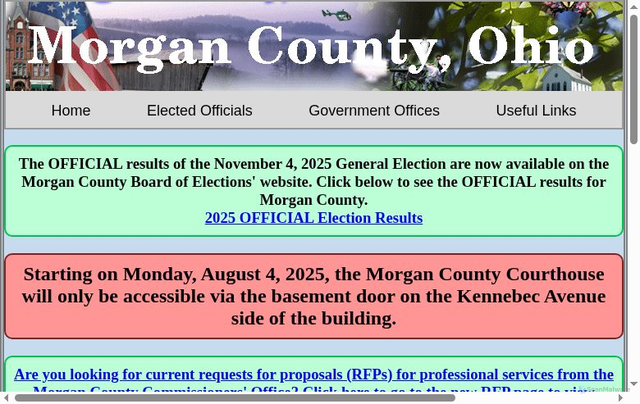 Security scan screenshot of https://morgancounty-oh.gov/