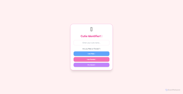 Security scan screenshot of https://genderplease-1cbqngiskw.edgeone.app/