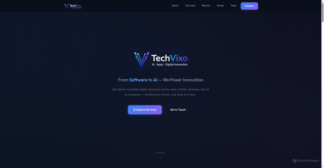 Security scan screenshot of https://techvixo.com/