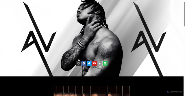 Security scan screenshot of https://averywilson.com/