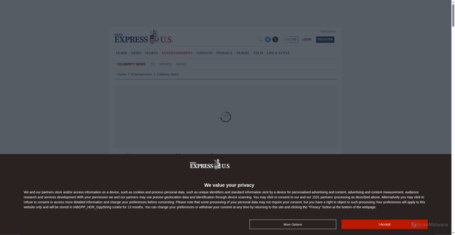 Security scan screenshot of https://www.the-express.com/entertainment/celebrity-news/186097/sylvester-stallone-samuel-jackson-tulsa-king
