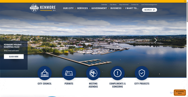 Security scan screenshot of https://www.kenmorewa.gov/