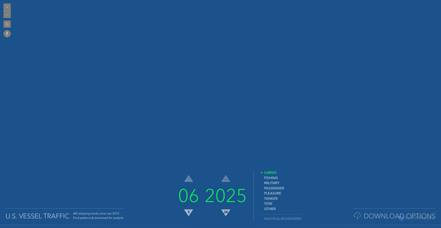 Security scan screenshot of https://livingatlas.arcgis.com/vessel-traffic/